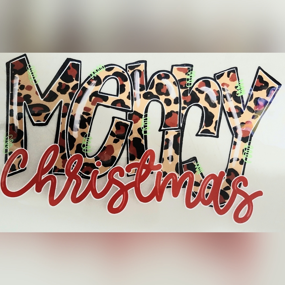 Christmas Heat Vinyl Transfer 6 X 11